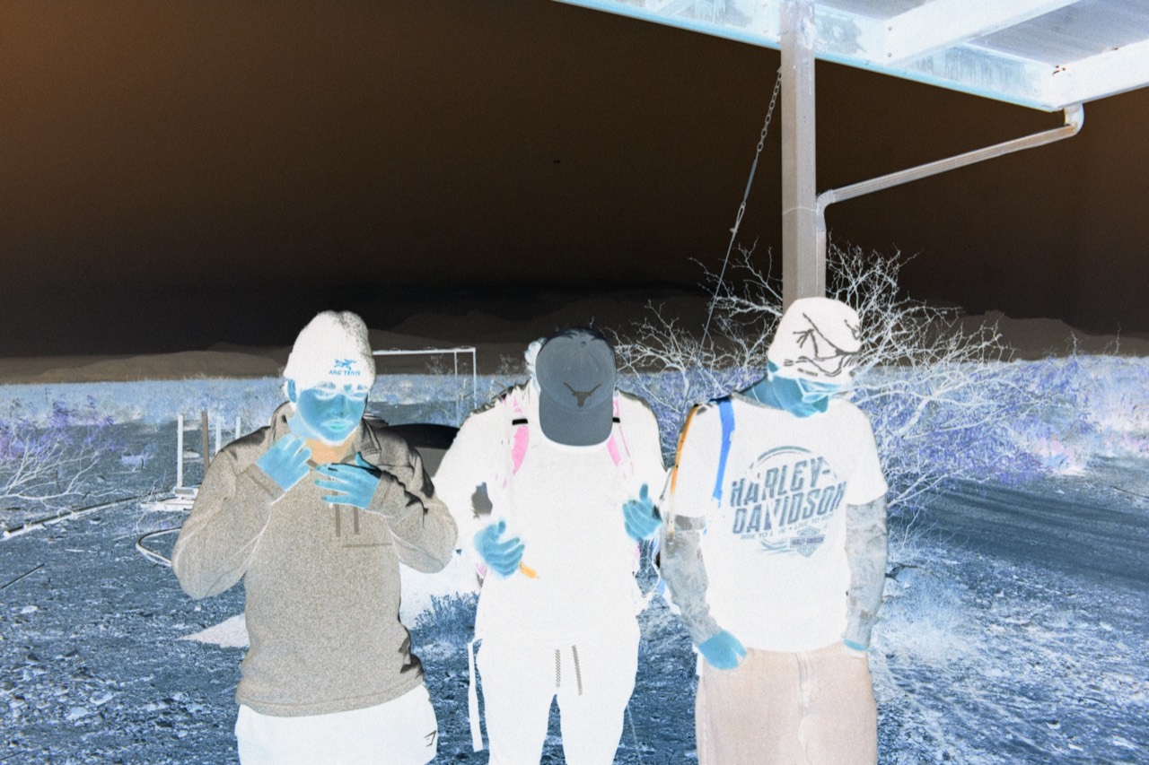 Negative color photographic study