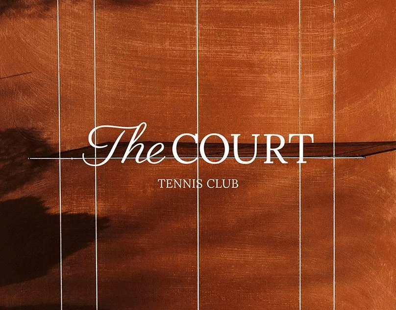 The Court tennis club campaign artwork
